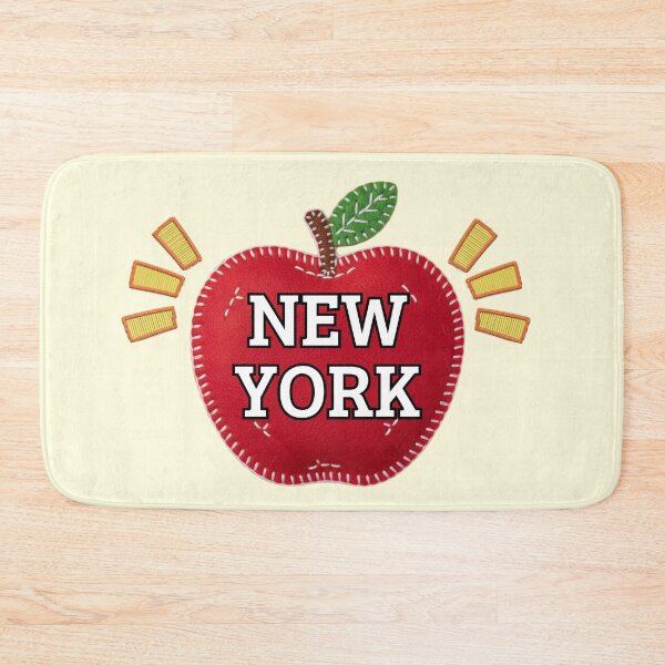 Item preview, New York Big Apple Retro Stitched Patch Graphic designed and sold by SilverSeaBKK.