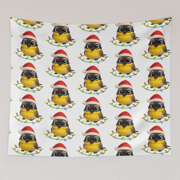 Item preview, Christmas Common Yellowthroat Warbler designed and sold by Sillytoe.