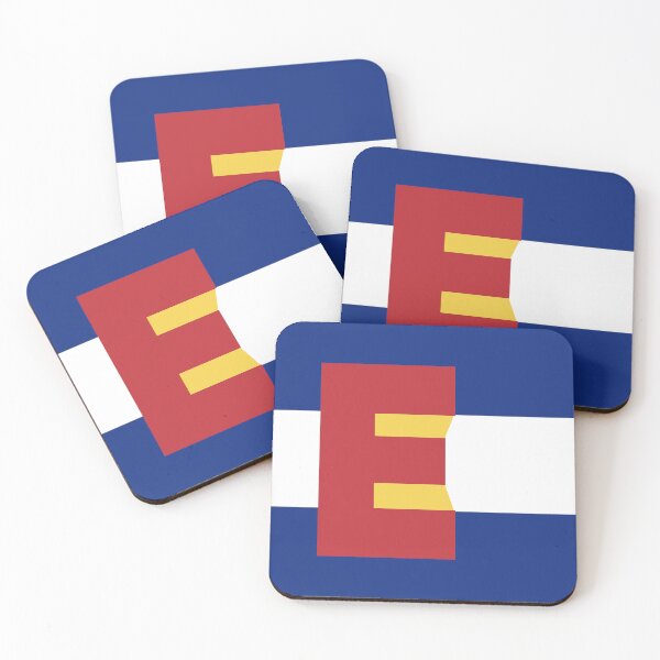 Item preview, Colorado Flag - Letter E designed and sold by FlagFontCO.