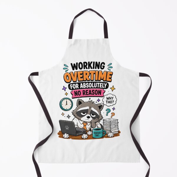 Item preview, Working Overtime For Absolutely No Reason Funny Work Humor designed and sold by Gift Phrase Studio.