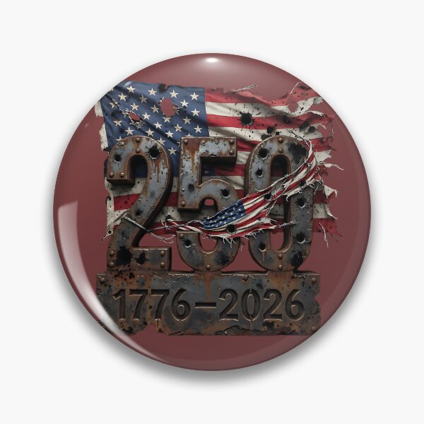 Item preview, Rusted Iron 250 Milestone American Flag 1776 2026 designed and sold by IronDissident.