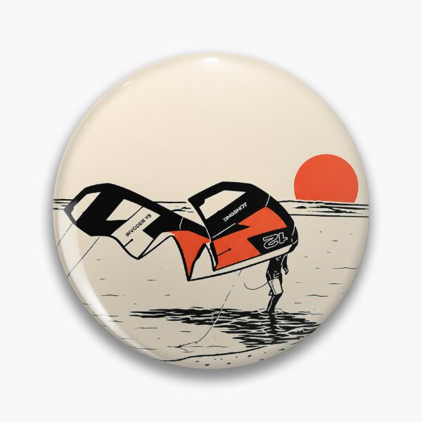 Item preview, Minimal Kite Rider Illustration – Beige Kitesurf Aesthetic Design designed and sold by Islabonita..