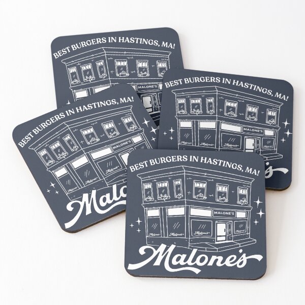 Item preview, Malone's Bar Off Campus Briar U Hockey Romance - Best Burgers Hastings MA designed and sold by Achkalona.