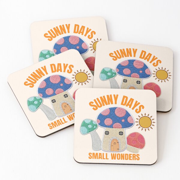 Item preview, Sunny Days Small Wonders Retro Mushroom Embroidery Graphic designed and sold by SilverSeaBKK.