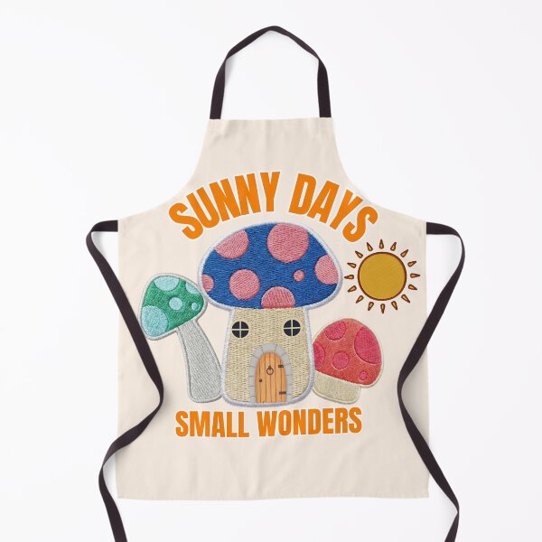 Item preview, Sunny Days Small Wonders Retro Mushroom Embroidery Graphic designed and sold by SilverSeaBKK.