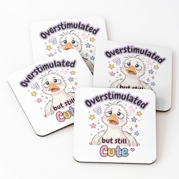Item preview, Overstimulated But Still Cute Goose Cartoon designed and sold by SeoulInkSoul.