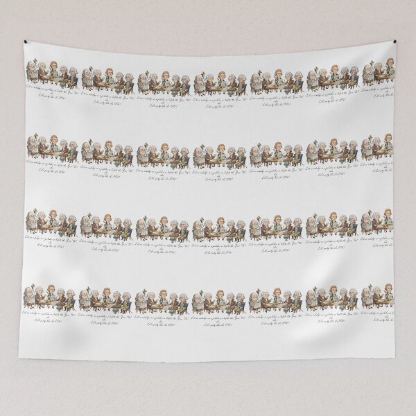 Item preview, Let's Party Like It's 1776 Funny Founding Fathers Cartoon designed and sold by MillieRhodes.