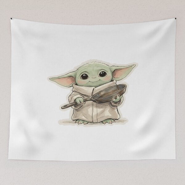 Item preview, BABY YODA VINTAGE PAN designed and sold by LIS AND MELIVERSO.