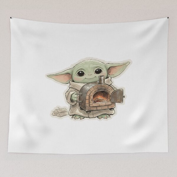 Item preview, BABY YODA WOOD FIRE OVEN designed and sold by LIS AND MELIVERSO.
