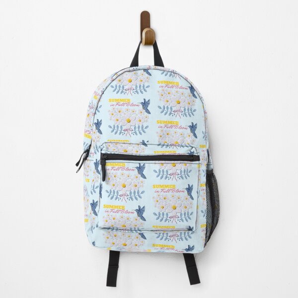 Item preview, Summer in Full Bloom Embroidered Hummingbird Daisy Graphic designed and sold by SilverSeaBKK.