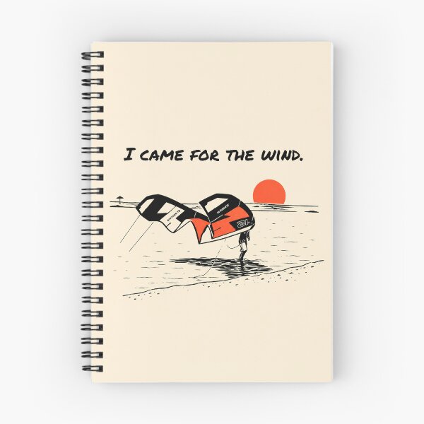 Item preview, I Came for the Wind – Kitesurf Minimal Quote Illustration designed and sold by Islabonita..