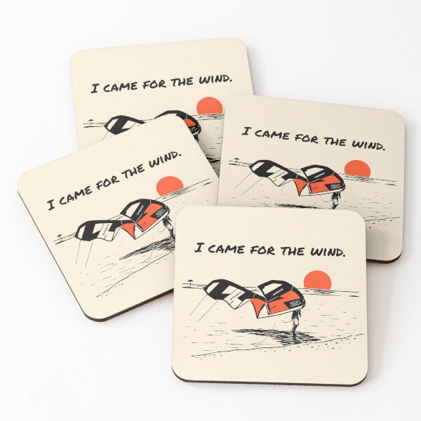 Item preview, I Came for the Wind – Kitesurf Minimal Quote Illustration designed and sold by Islabonita..