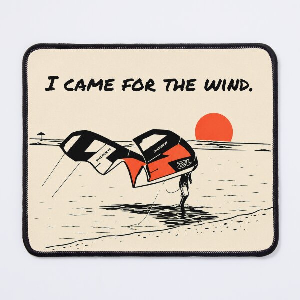 Item preview, I Came for the Wind – Kitesurf Minimal Quote Illustration designed and sold by Islabonita..