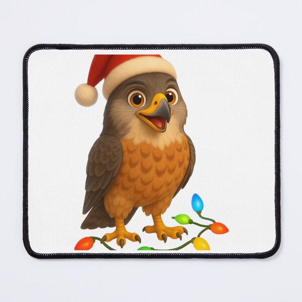 Item preview, Christmas Cooper’s Hawk designed and sold by Sillytoe.