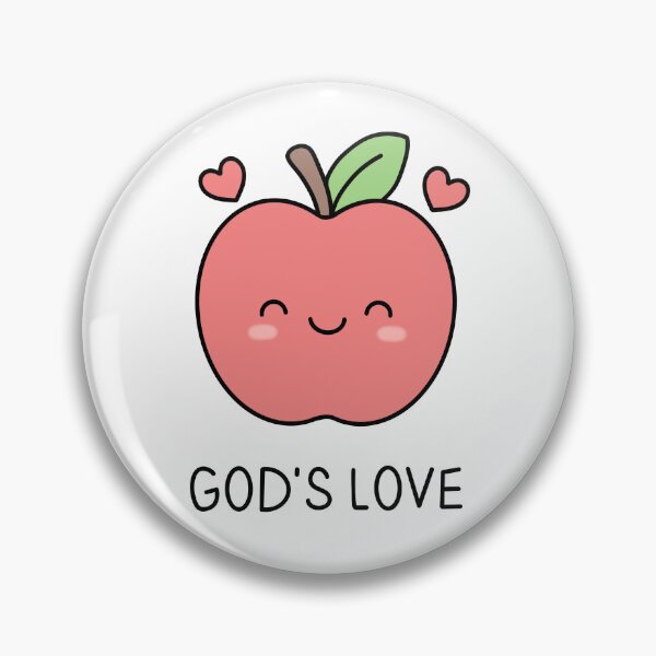 Item preview, God's Love Cute Apple Faith Graphic designed and sold by OHSHALOM.