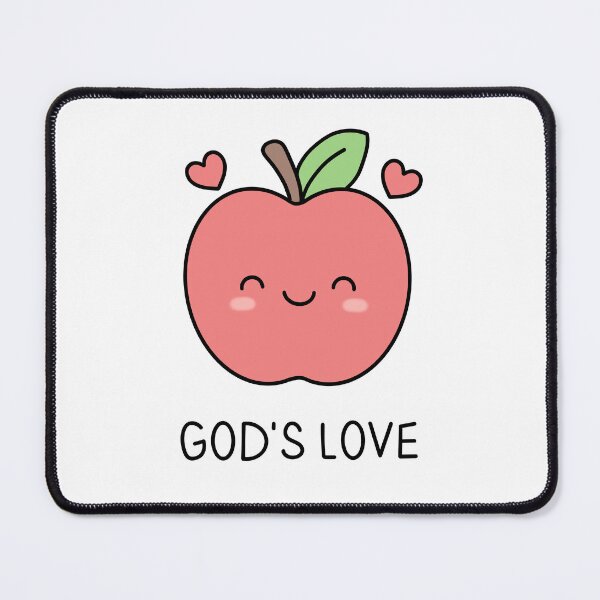 Item preview, God's Love Cute Apple Faith Graphic designed and sold by OHSHALOM.