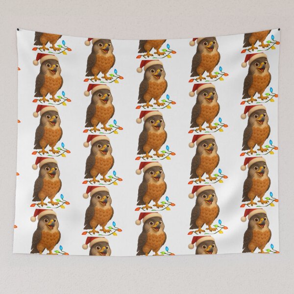 Item preview, Christmas Cooper’s Hawk designed and sold by Sillytoe.