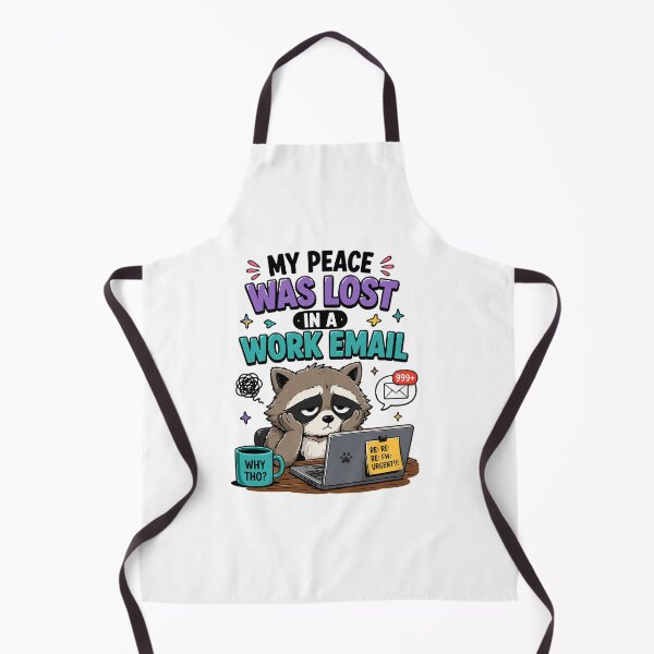 Item preview, My Peace Was Lost In A Work Email Funny Burnout Quote designed and sold by Gift Phrase Studio.