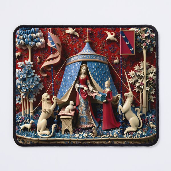 Item preview, The Lady and the Unicorn designed and sold by Vicky Brago-Mitchell®.