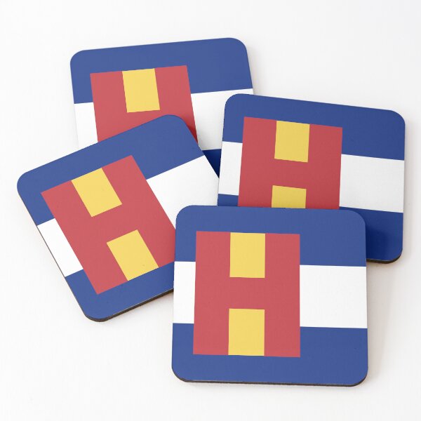 Item preview, Colorado Flag - Letter H designed and sold by FlagFontCO.