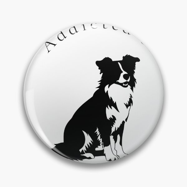 Artikelvorschau, Aquarelldruck „Süchtig nach Border Collies“ – Wandbild für Hundeliebhaber entworfen und verkauft von MoodsOfMine.