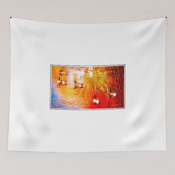 Item preview, Canada Geese on an Autumn Stream designed and sold by AMacGPhilly.