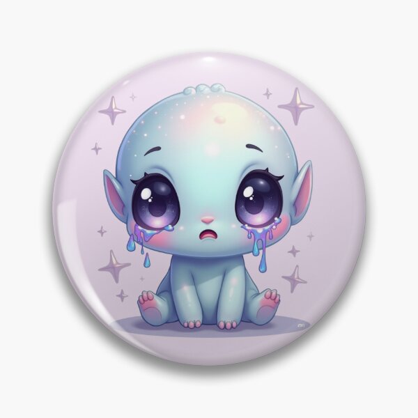 Item preview, Weeping Opal Alien Sticker Pastel Aliencore Galaxy Tears designed and sold by piketo.