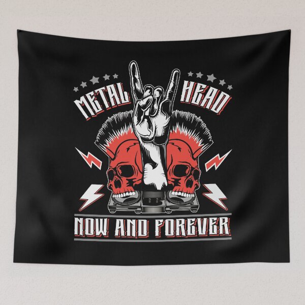 Item preview, Metal Head Now and Forever Heavy Metal Fan Gift for Music Lovers designed and sold by Say It With Ink.