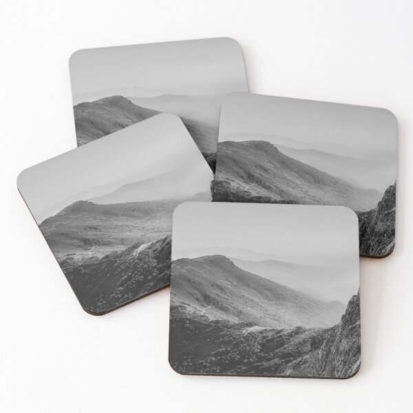Item preview, Black and White Mountain Ridges – Peña de Francia, Spain  designed and sold by DFLC Prints.
