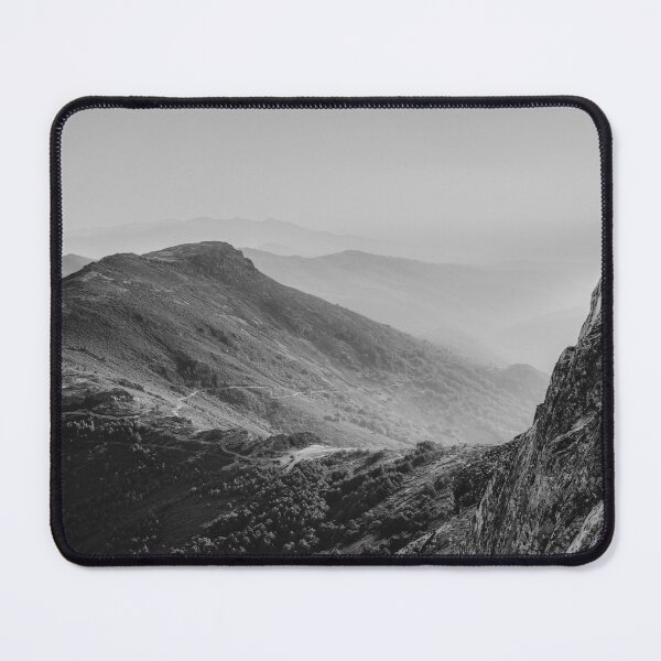 Item preview, Black and White Mountain Ridges – Peña de Francia, Spain  designed and sold by DFLC Prints.