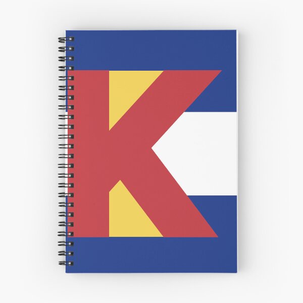 Item preview, Colorado Flag - Letter K designed and sold by FlagFontCO.