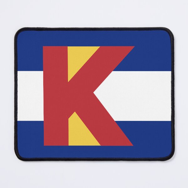 Item preview, Colorado Flag - Letter K designed and sold by FlagFontCO.