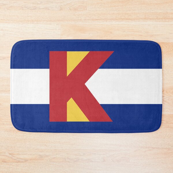 Item preview, Colorado Flag - Letter K designed and sold by FlagFontCO.