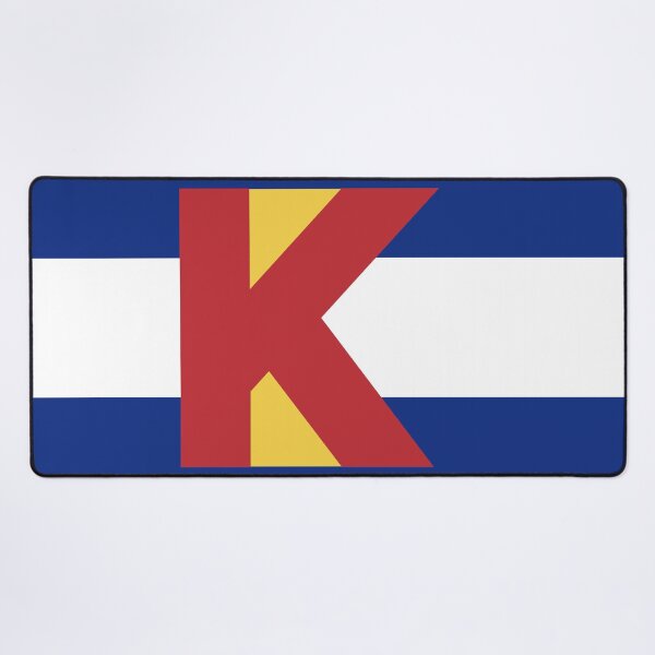 Item preview, Colorado Flag - Letter K designed and sold by FlagFontCO.