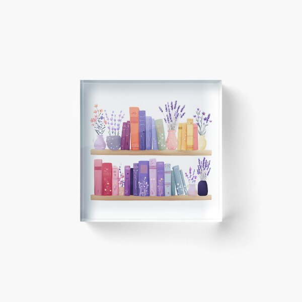 Item preview, Lavender Bookshelf designed and sold by bubblyrainbow.