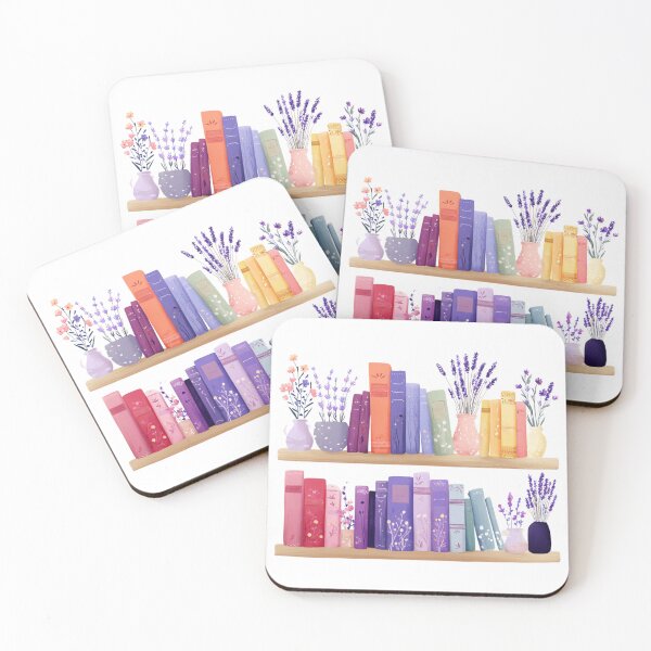 Item preview, Lavender Bookshelf designed and sold by bubblyrainbow.