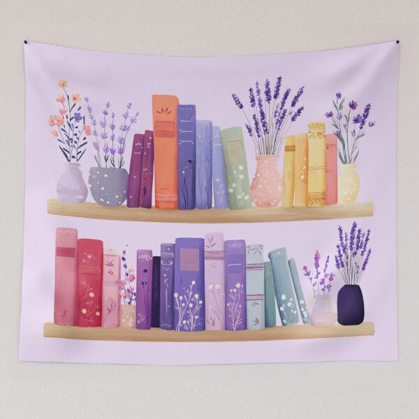 Item preview, Lavender Bookshelf designed and sold by bubblyrainbow.