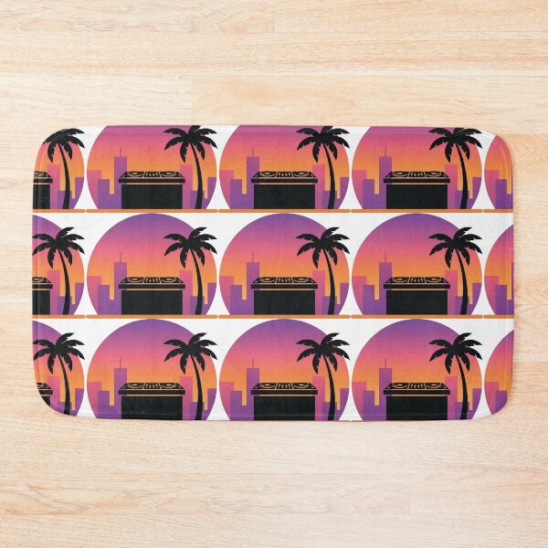 Item preview, Sunset DJ Skyline Retro City Vibes designed and sold by onjcdesign.