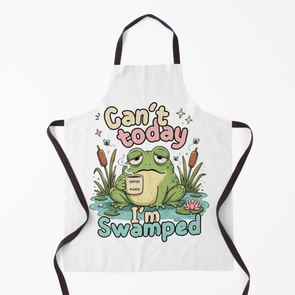 Item preview, Can’t Today I’m Swamped Funny Frog designed and sold by SeoulInkSoul.