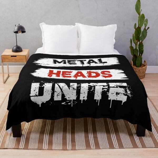 Item preview, Metal Heads Unite Heavy Metal Community Gift for Metalheads designed and sold by Say It With Ink.