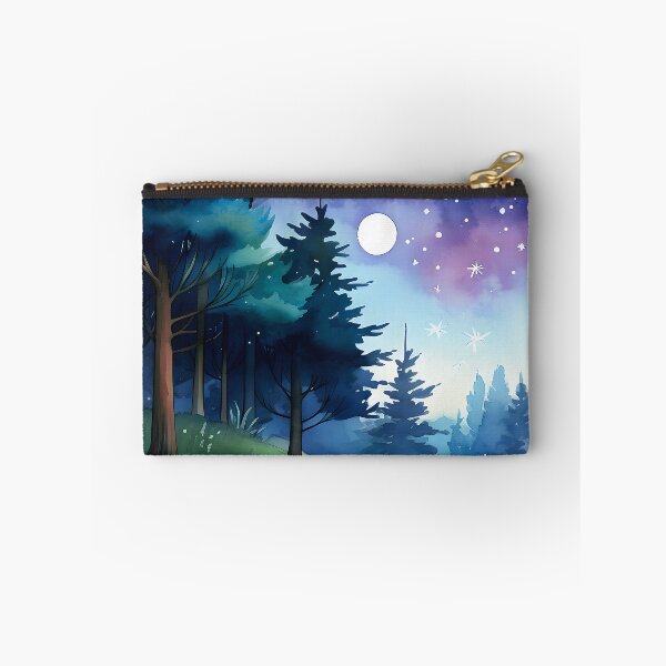 Item preview, Fantasy Pine Trees Under Midnight Moonlight And Stars designed and sold by DEC02.