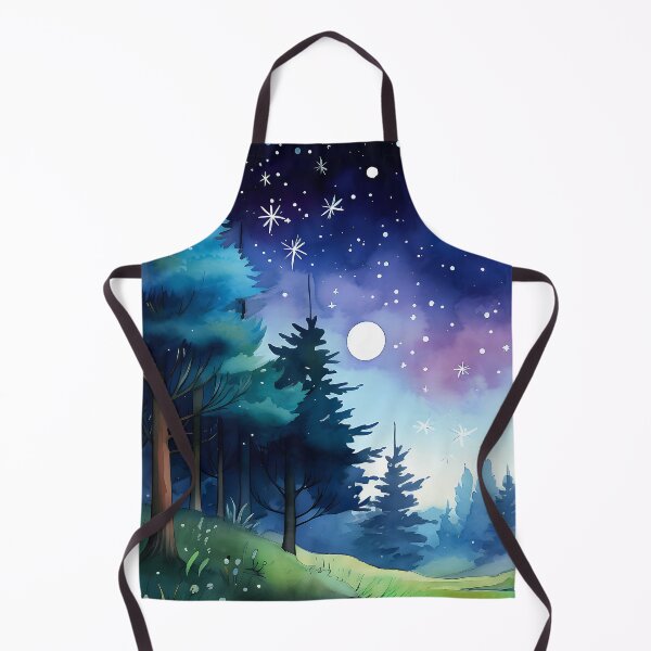 Item preview, Fantasy Pine Trees Under Midnight Moonlight And Stars designed and sold by DEC02.