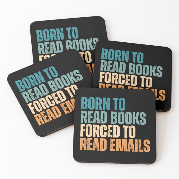 Item preview, Born to Read Books Forced to Read Emails – Funny Book Lover designed and sold by Dondonmart.