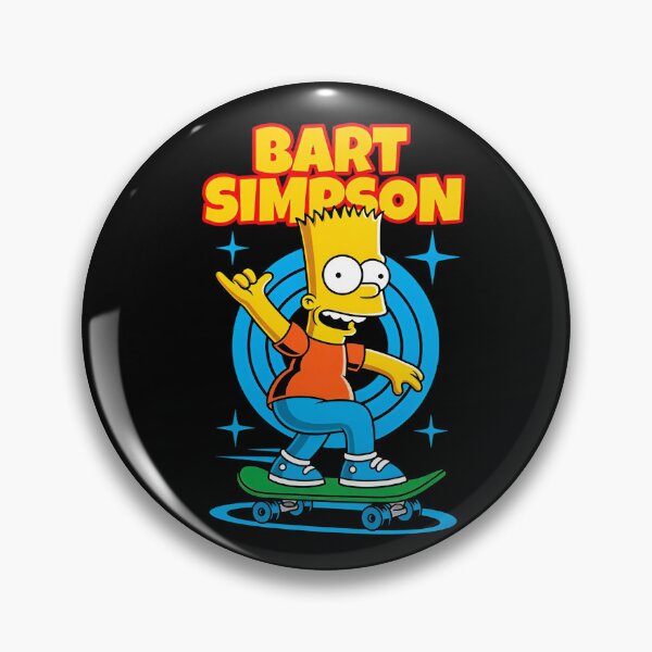 Item preview, Bart Simpson en patineta, mezcla de dibujos animados retro designed and sold by MillieRhodes.