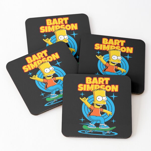 Item preview, Bart Simpson Skateboard Retro Cartoon Mashup designed and sold by MillieRhodes.
