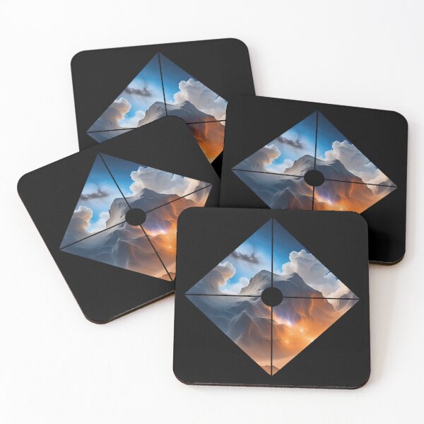 Item preview, Cosmic Space Mountain Surreal Landscape Art designed and sold by Osmose-Studio ⭐⭐⭐⭐⭐.