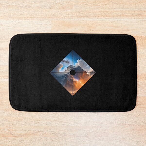 Item preview, Cosmic Space Mountain Surreal Landscape Art designed and sold by Osmose-Studio.
