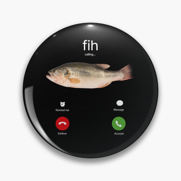 Item preview, Fih Calling Remind me Message Decline Accept Phone Call Fish designed and sold by Luxuriouss.