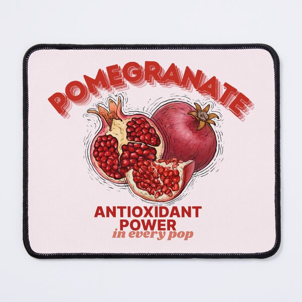 Item preview, Pomegranate Antioxidant Power Retro Fruit Illustration Graphic designed and sold by SilverSeaBKK.