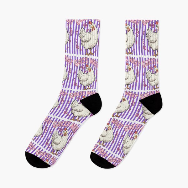 Item preview, Guess What Striped Chicken Farmyard Sass Energy designed and sold by FreshVibe Prints.